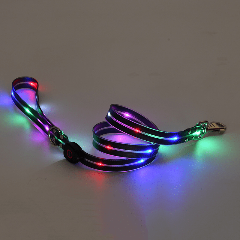 Lichtgevende LED hondenriemen - By Lilo